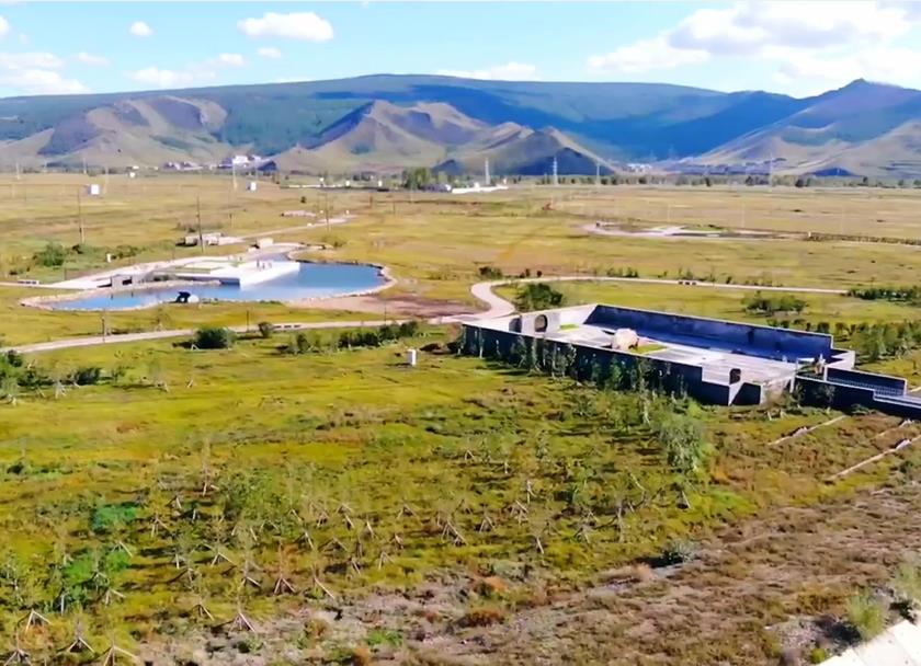 Mini botanic garden in the National Garden Park of Mongolia