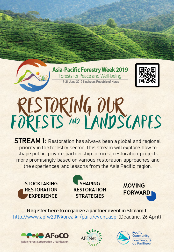 Join APFNet at the Asia-Pacific Forestry Week 2019