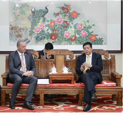 Mr Zhao Shucong meets Dr Joze Podgorsek, the State Secretary of the Ministry of Agriculture, Forestry and Food of the Republic of Slovenia 